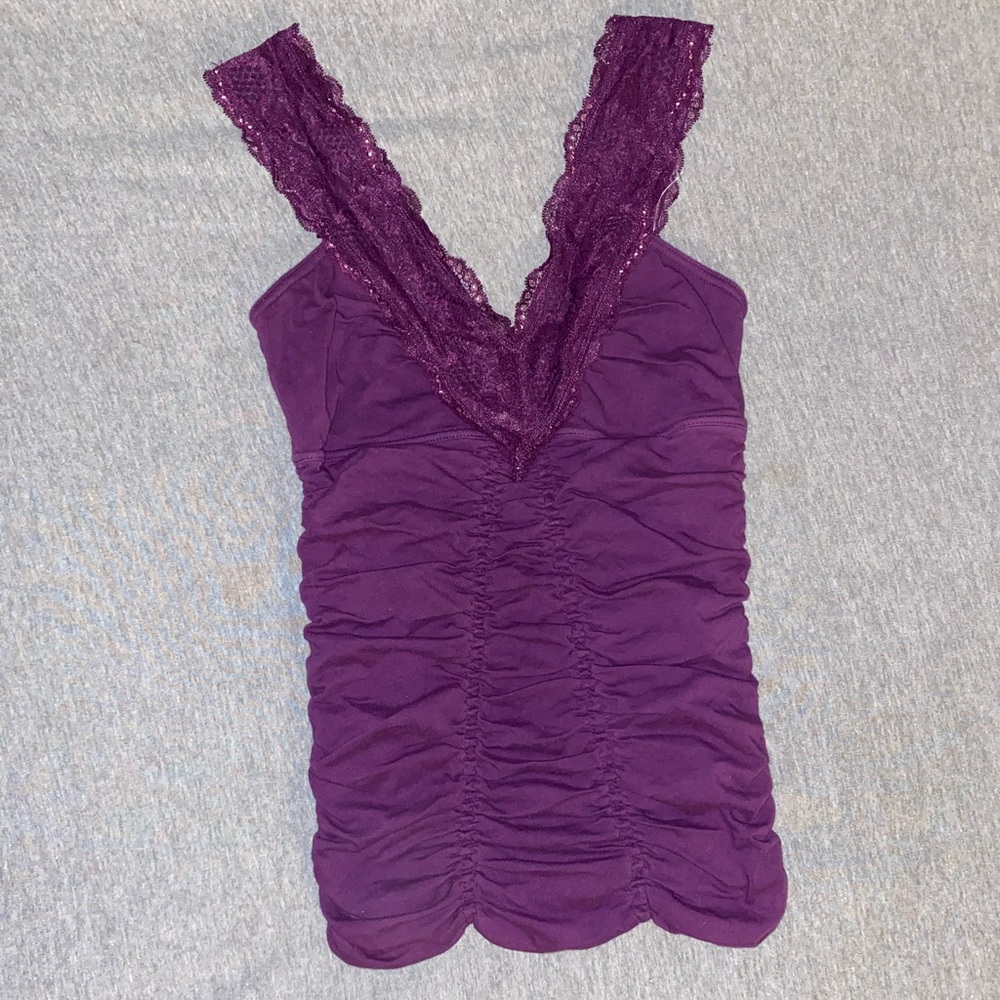 NWOT Free People Rouched Cami Tank Size Medium - Picture 5 of 6